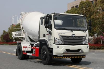 Euro 3 Foton Pequeno camião de mistura de betão de 3 metros cúbicos 83 velocidade máxima ((Km/H) camião camião de mistura de betão