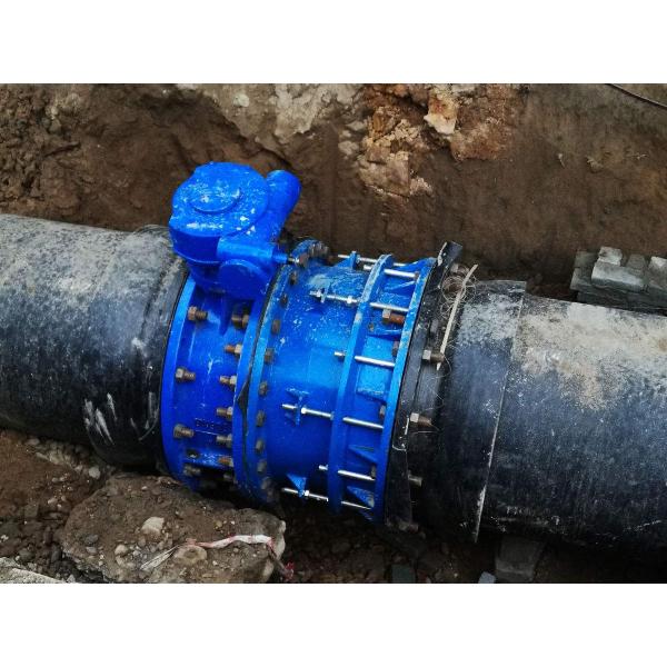 Double Flanged Butterfly Valve Adjust Tightness With Hand Wheel Dn50 To Dn400