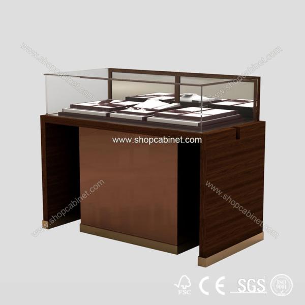 2015Jewelry Showcase,jewelry display showcase design/MDF Customized Mall Kiosk