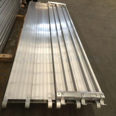 Non-slip Surface 48.26cm Aluminum Platform Plank With Hook For Construction
