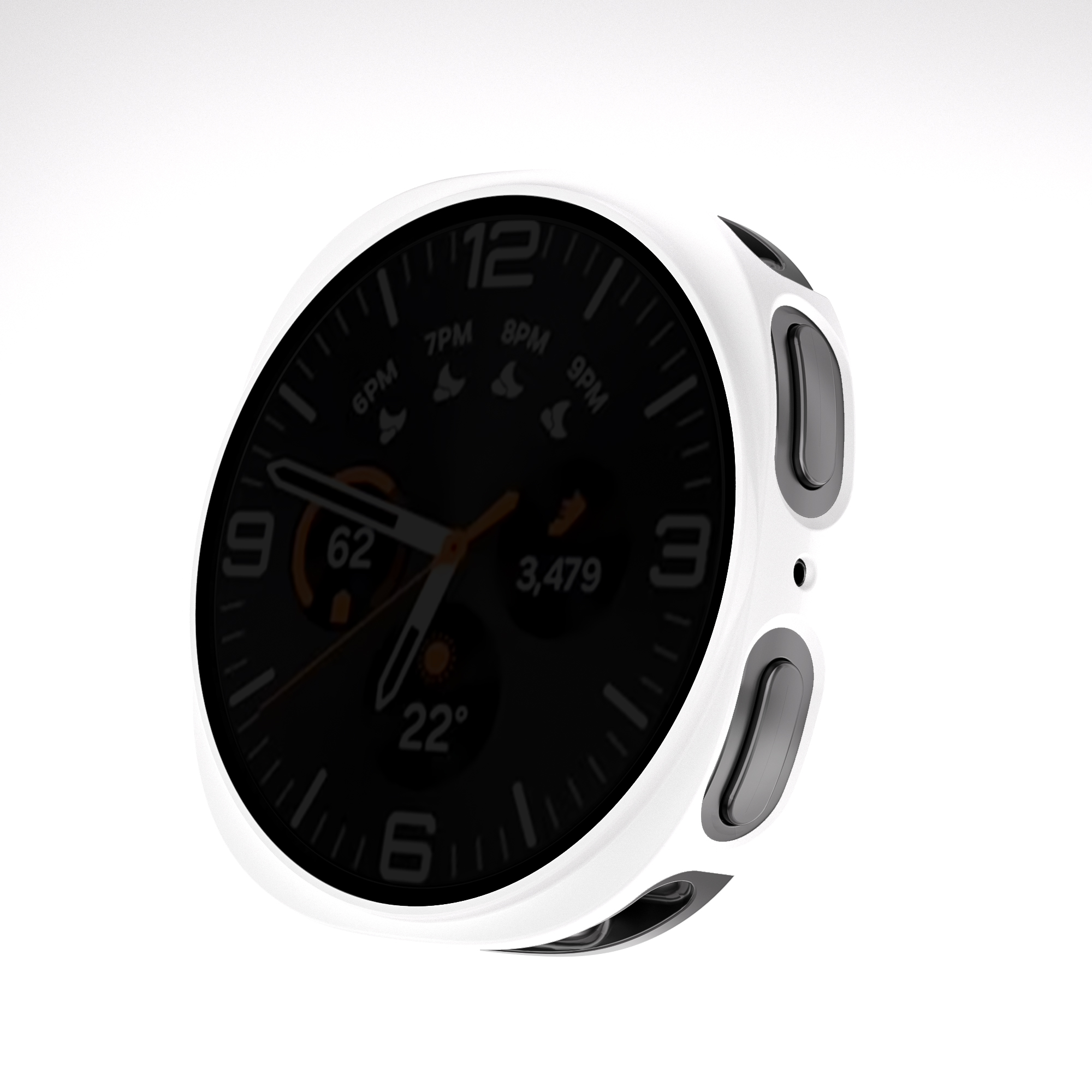 Eraysun Luxury Anti-Spy PC Material Watch Case for Watch 8 Scratch Resistant 44MM & 40MM Band Width