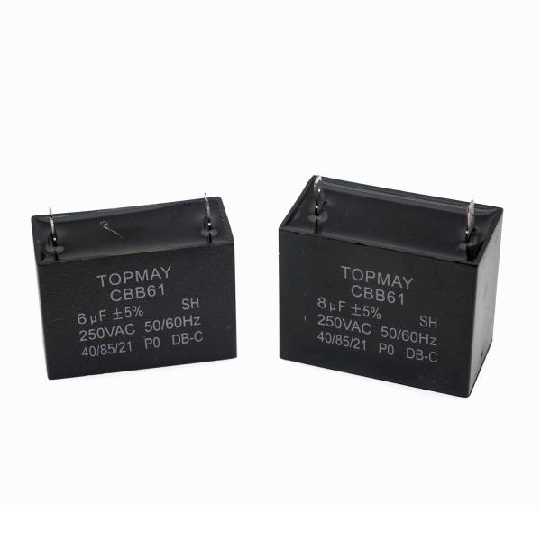 Metallized Polypropylene Film Capacitor CBB61 For 250VAC AC Motor Running