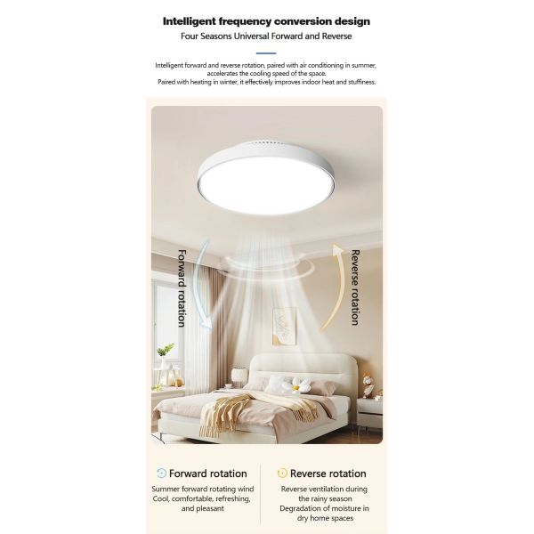 Bedroom Home Decoration white Invisible Bladeless Remote Control Dimming Electric Fan (WH-CLL-69)