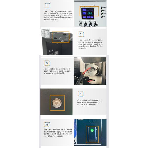 Liuyang 1300W 360 Rotation Dual Double Head Cold Sparkler Spinning Cold Spark Machine Spin Fireworks Stage Machine