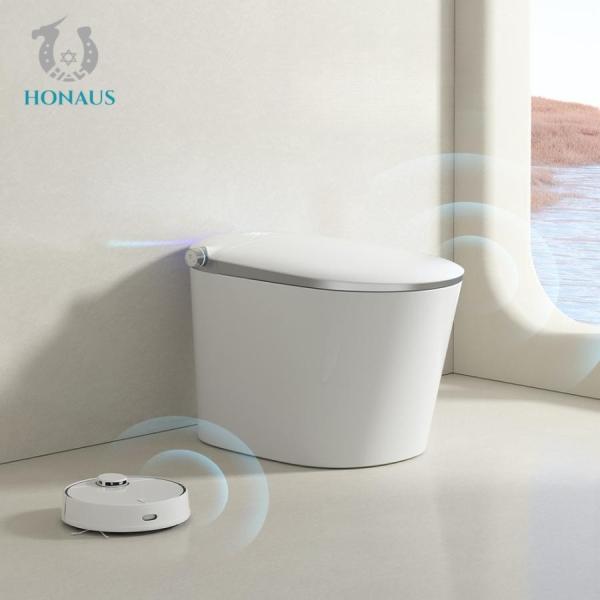 Fashionable Bathroom Toilet Bowl  Modern Smart One Piece Toilet Foot Flush