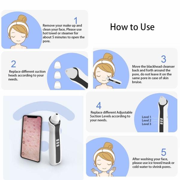 Facial Massage Cleaner Home Beauty Equipment Electric Pore Vacuum Blackhead Remover