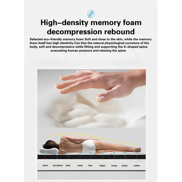 Upgrade to JOURM Topper Knitted Fabric and Memory Foam for a Luxurious Sleep Experience