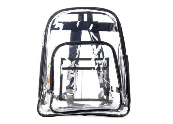Trouxa ocasional clara transparente do negócio do PVC dobrável para o curso