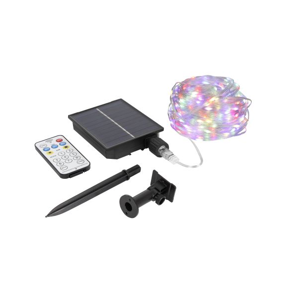 3+2-meter Solar Light Strip with 550 Lumen and 5V/1.2W Solar Panel for Energy Efficient Outdoor Lighting