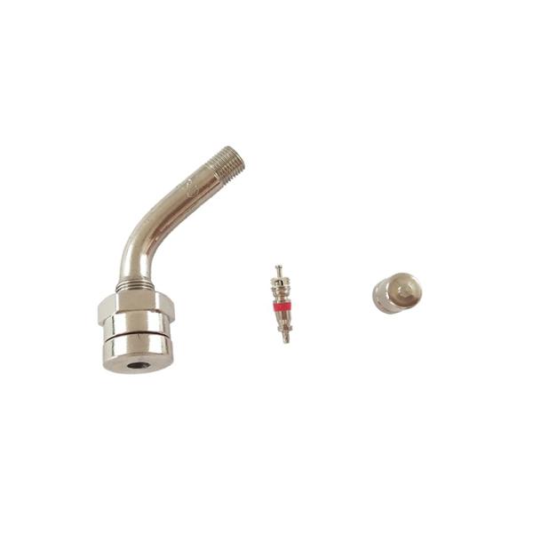 Trucks High Pressure Tyre Valves , Brass Tire Valves TR543D O Ring Seal 9.7mm Rim Hole