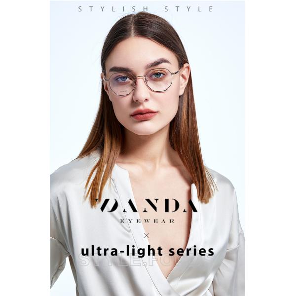 Бренд логотипа геометрических стекел рамки титана изготовленный на заказ для женщин