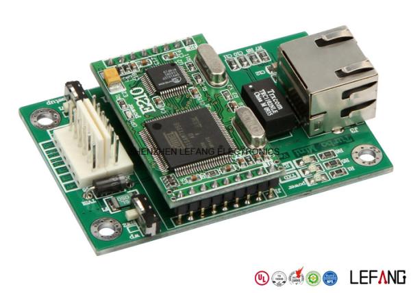 Impression rouge et Assemblée de carte PCB de téléphone portable de masque de soudure, par l'Assemblée de carte PCB de trou