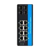 4 SFP Fiber Ports Industrial Ethernet Switch Din Rail Mounted For Outdoor