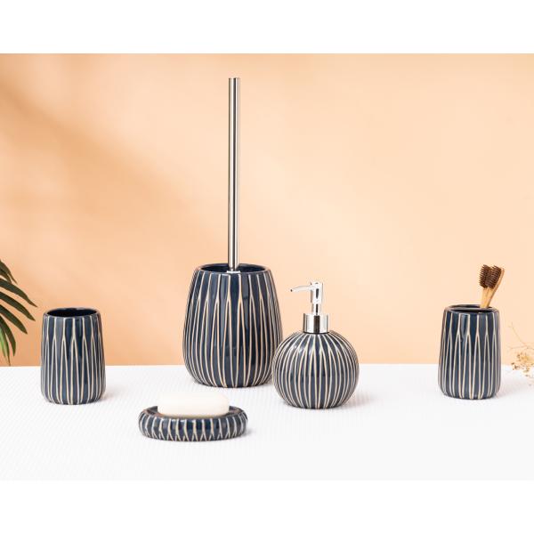 Bathroom Accessories Set Ceramic Foam Soap Dispenser Toothbrush Holder