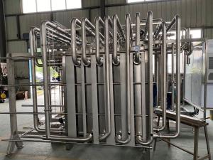 UHT Sterilizer Machine For Dairy Beverage Plant Solution / Fruit Pasteurizer