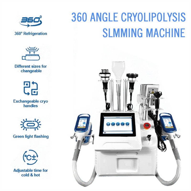 6 в 1 Cryolipolysis уменьшая сало машины уменьшите формировать тела замораживания 360 градусов жирный