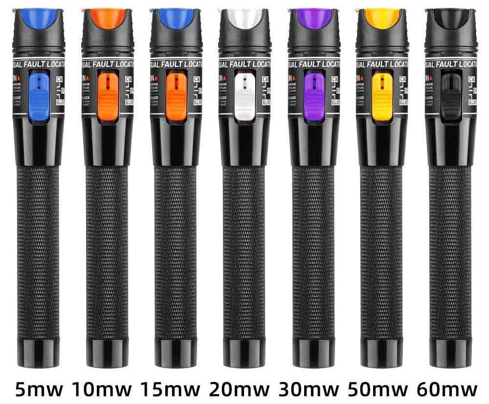 650nm Visible Red Laser Visual Fault Locator with 1mW to 50mW Output Power and 18~22km Detection Range Fiber Optic Tester