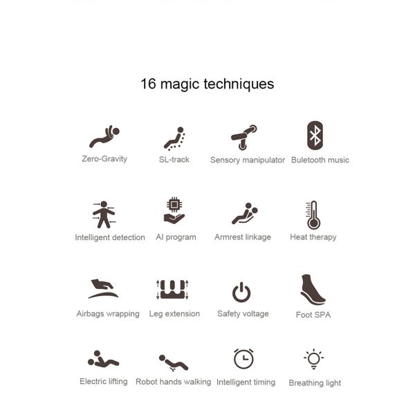 3D Manipulator Capsule Massage Chair 170 Degree Armrest Linkage EMS