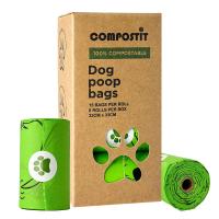 Sacs de déchets pour animaux de compagnie personnalisables à plateau compostable