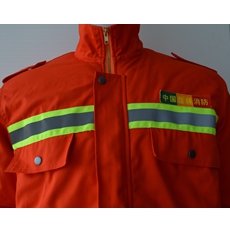 Orange Winter Insulated Cotton 280gsm Flame Resistant Suit