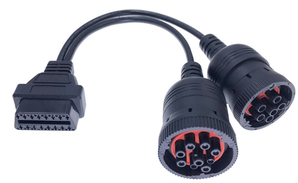 J1939 Install Y- Cable w/Threaded Nut Black/Low-Speed Drawing/pictures and samples Required with Diagnostic Fault Code