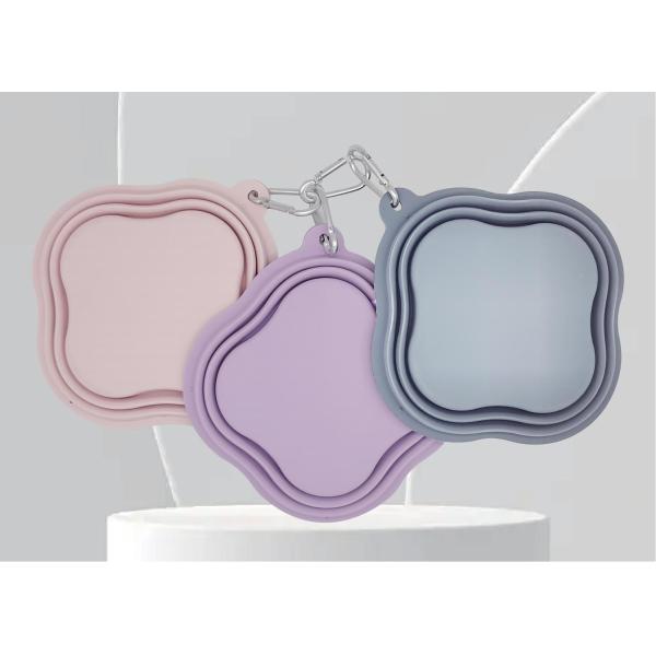 Pet Dog Feeding Bowl 500/1000ML Capacity Portable and Eco Friendly Silicone Material