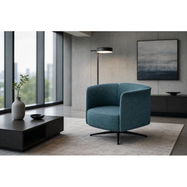 Fabric Silicone Leather Lounge Chair Single Seater Comfortable For Hotel Office