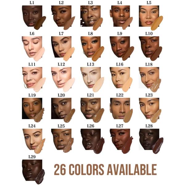 OEM/ODM Hydrating Liquid Foundation Private Label White Mineral Foundation for Dark Skin Logo Cosmetics Diy Makeup Foundation