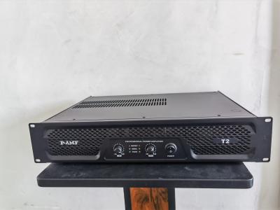 Amplificador de potência profissional T2 com 2 canais e rack 2U para reforço sonoro