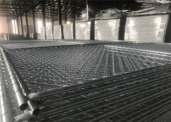 Chain Link Construction Fencing Panels 6'x10'/9.5' Mesh 2.25x2.25 diameter 3.00mm Hot dipped Galvanized