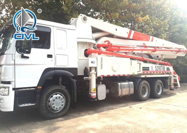 WITH ISO CCC  12m3 Cement Pump Truck  Truck Mounted Concrete Pump Boom Best Price For Oversea Market