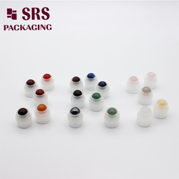 SRS empty cosmetic 15ml colored roller ball with holder for roll on bottle