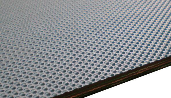Rhombic Pattern 9mm PVC Line Polishing Conveyor Belt For Ceramics Industry