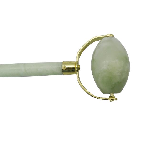 Xiuyan Jade Skin Care Jade Stone Facial Eye Therapy Skin Tightening Spa Wrinkle Remover Massager Face Roller With Flower Handle