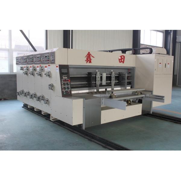 Corrugated Box Flexo Printer 2200mm with Slotter and Die Cutter Unit 100 Pcs / Min