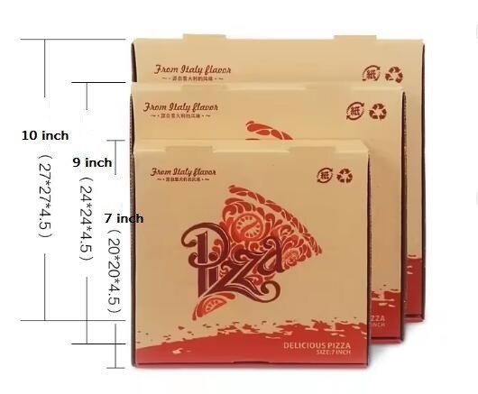 Customized Food Grade Takeout Pizza Box with Package Size 53.00cm * 48.00cm * 47.00cm