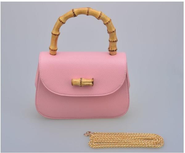 European and American fashion female summer new bamboo bag embossed PU chain shoulder diagonal package