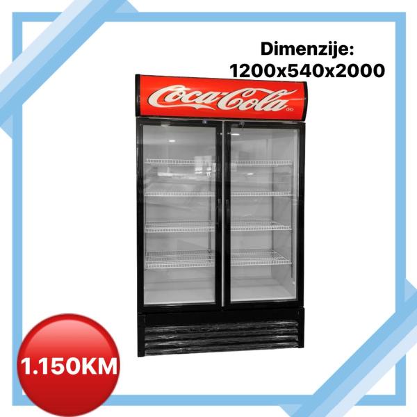 660l Drink Glass Door Display Freezer, 2000mm Glass Door Display Freezer