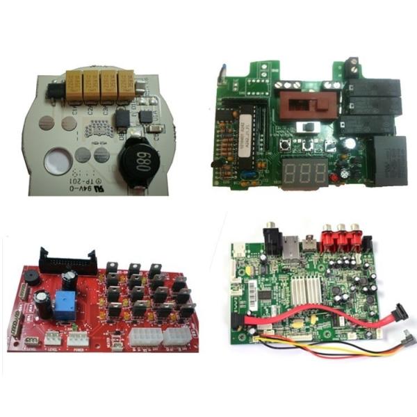 4 Layers Black Soldmask White Silkscreen Prototype PCB Assembly