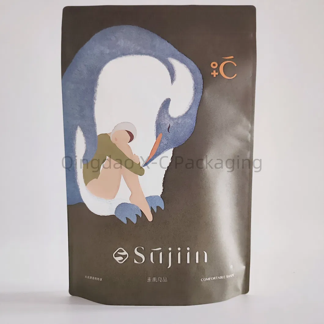 Non Woven Zipper Small Black Pants Booty Pants Ziplock Bag Towel Underwear Leggings Clothing Bag