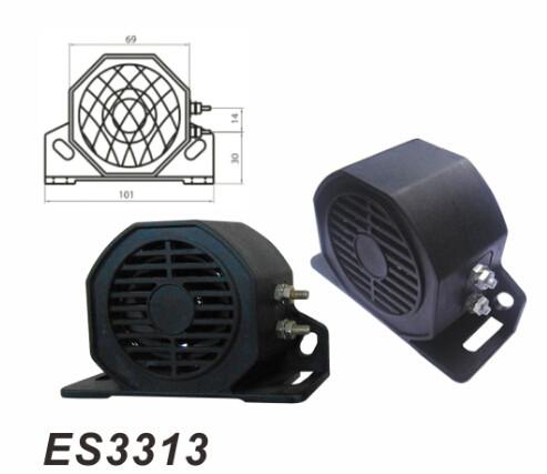 12-80V 112 DB Universal Car Truck Backup Reverse Beeper Warning Alarm Vehicle Horn Heavy Equipment Black