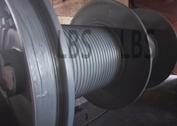 Galvanized Lifting Or Traction Double Grooved Winch Drum For Ship