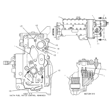 137-1607 pour Caterpillar D8R 3406 578 583R D8N D8R II pompe Diesel pompe hydraulique pompe GP-GOV et carburant INJ pièces de rechange 1371607