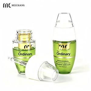 PETG 30ml+3ml Airless Dual Chamber Water-Oil Serum Bottle Fresh-Mix Dual Phase