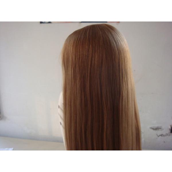 Adjustable 100 Human Hair Straight Ladies Wigs Average Cap Size
