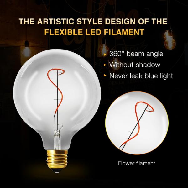 Лампа 135lm СИД OEM шарика нити СИД спирали G125 энергосберегающая