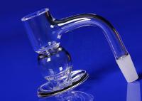 Le clou de tabagisme hommes-femmes en verre de quartz doublent la haute densité épaisse de 2mm