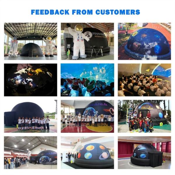 4m to 10m Diameter Inflatable Planetarium Dome with Professional Grey Projection Fabric and Durable Oxford Fabric