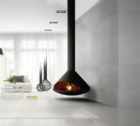 Suspended Freestanding Wood Burning Hanging Fireplace Modern