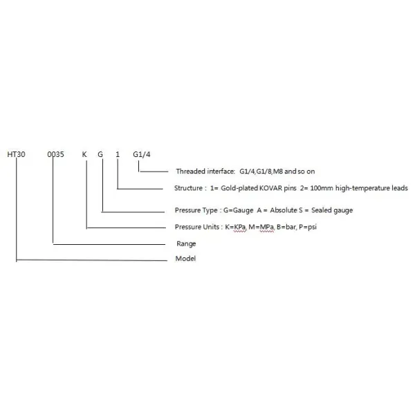 HT30 Pressure Sensor Cell with Thread Connect Voltage Thread Level Sensor
